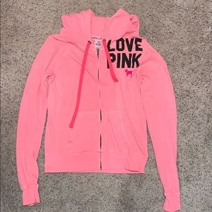 VS PINK Zip Up Sweatshirt